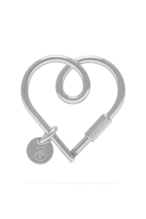 Mulberry Looped Heart Keyring At Sue Parkinson