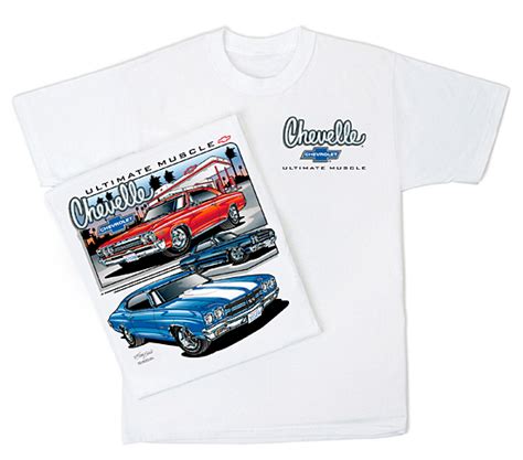 Chevy Chevelle T Shirt Ultimate Muscle Adult White Tee Chevy T Shirts