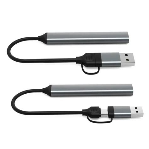 Ripley HUB CONECTOR DUAL 4 PUERTOS USB 3 0 DE ALUMINIO WINDOWS MAC Y