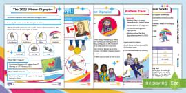 LKS2 Winter Olympics 2022 Differentiated Reading Comprehension Activity