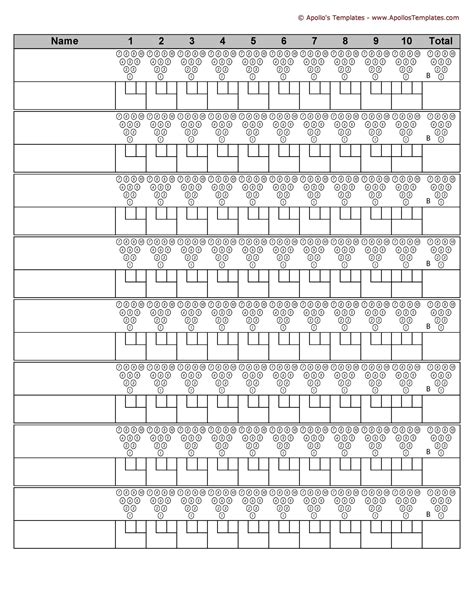 Bowling Score Sheet Printable Customize And Print