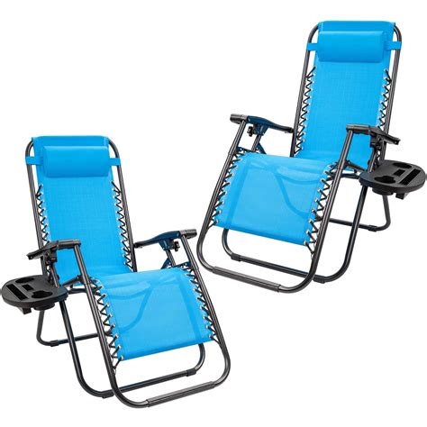 Ezcheer Oversized Padded Zero Gravity Chair With Foot Rest Cushion