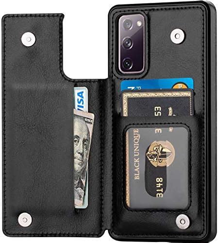 Aoksow Wallet Case For Galaxy S20 FE 5G Soft PU Leather Kickstand Card