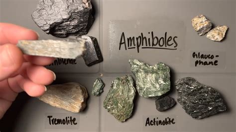 Mineral Identification Amphiboles Youtube