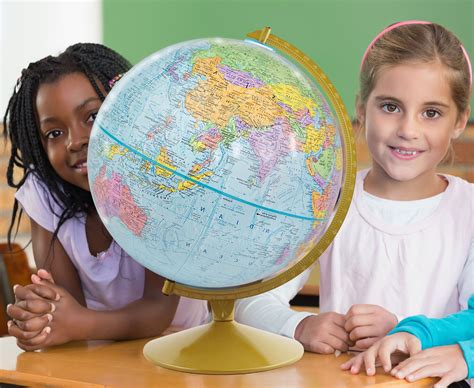 Classroom Desk And Floor Globes