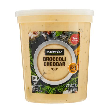 Marketside Broccoli And Cheddar Cheese Soup Fresh Deli Soup 32 Oz Cup