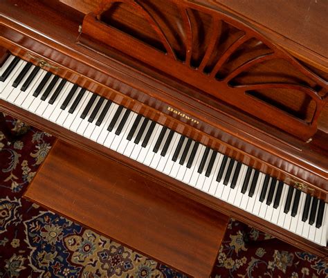 Baldwin Acrosonic By Baldwin Spinet Piano Or Satin Walnut Or Sn 1498382