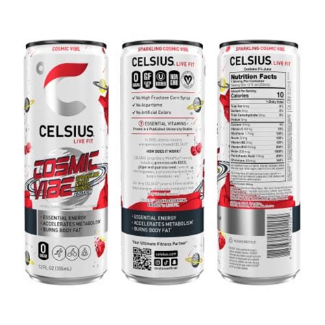 Celsius Sparkling Space Vibe Energy Drink Variety Pack Pk Fl