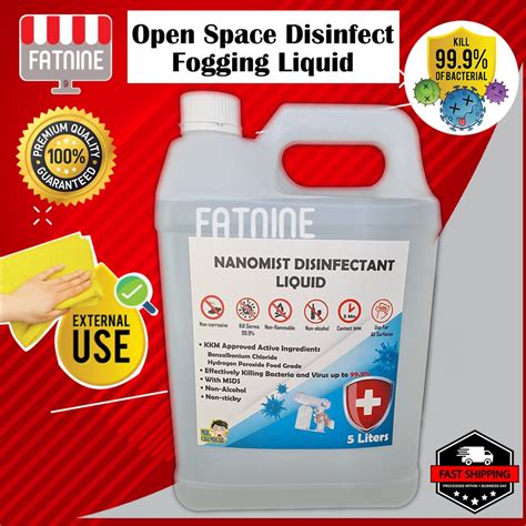 Nanomist Disinfectant Fogging Liquid L For Open Space Kills