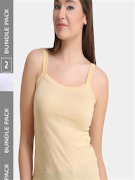 Buy Dressberry Pack Of 2 Non Padded Pure Cotton Camisoles Camisoles For Women 21877634 Myntra