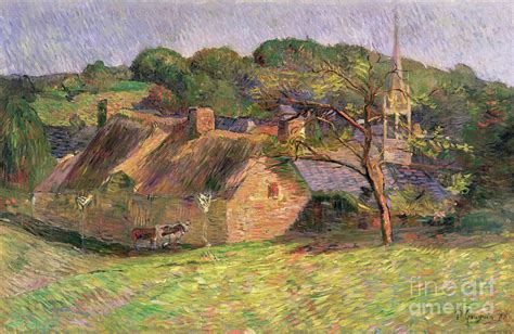 Landscape At Pont Aven 1888 Painting By Paul Gauguin Fine Art America