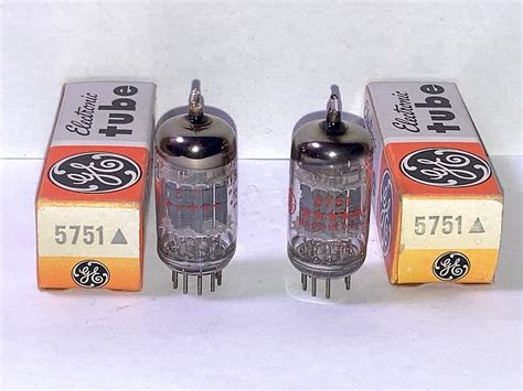 1960 GE 5751 5 Star Triple Mica Tubes Tested Matched Pair Reverb