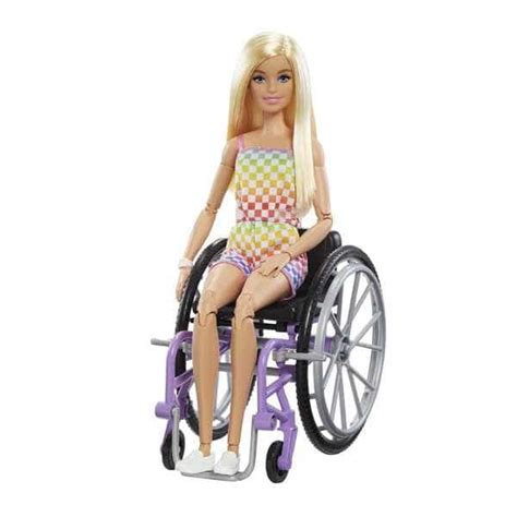 Poup E Barbie Fashionista En Fauteuil Roulant Mattel King Jouet