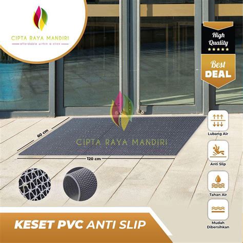 Jual Keset Anti Slip Pvc S Type Rumah Tebal 6mm 60 X 120cm Keset