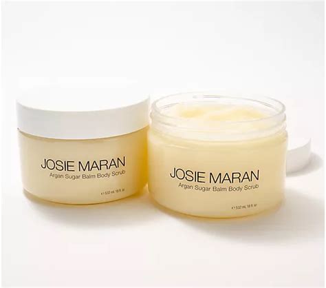 Josie Maran Super Size Argan Sugar Scrub 18 Oz Duo