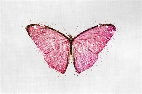 Pink Glitter Butterfly PNG, JPG Digital DOWNLOAD Clipart Download Vintage Butterfly Pngjpg ...