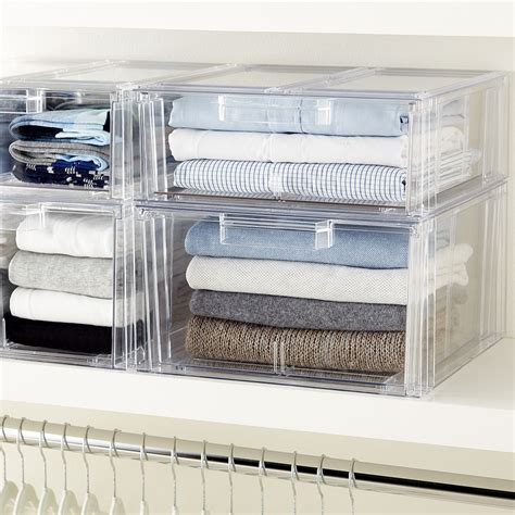 Our Clear Stackable Sweater Drawer Provides Visible Accessibility For