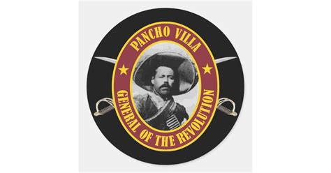 Francisco Pancho Villa Classic Round Sticker