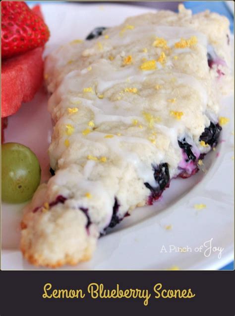 Lemon Blueberry Scones A Pinch Of Joy