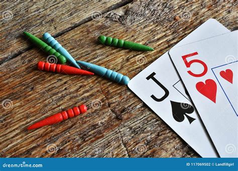 Winning Cribbage Hand Stock Photo Image Of Board Hearts 117069502