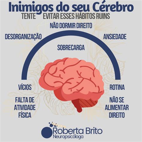 Inimigos do Cérebro Qual deles atrapalha você Roberta Brito