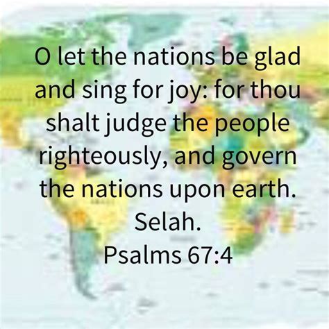 Psalm O Let The Nations Be Glad And Sing For Joy For Thou Shalt