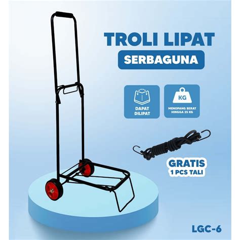 Jual Troli Lipat Serbaguna Troli Barang Galon Gas Koper Trolley Besi