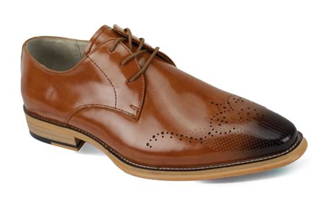 Giovanni Mens Leather Dress Shoe Styled Patterns