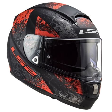 CAPACETE LS2 FF397 VECTOR EVO SWIPE MATTE PRETO VERMELHOLS2Fechado