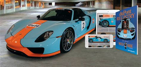 Gulf Porsche 918 Spyder Colors