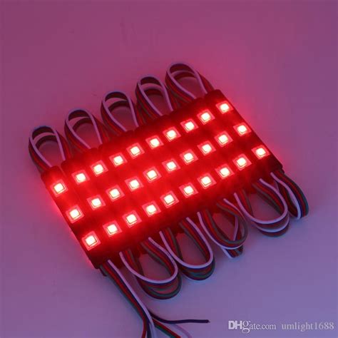 Waterproof RGB Addressable Led Module With Lens 3 SMD LEDs 5050 Black