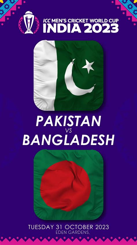 Pakistan vs Bangladesh Match in ICC Men's Cricket Worldcup India 2023 ...