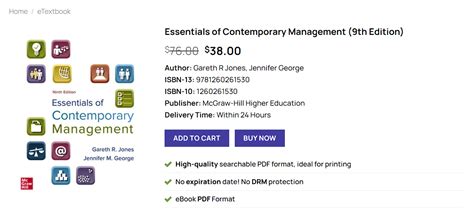 PDF Essentials Of Contemporary Management 9th Edition McGraw Hill