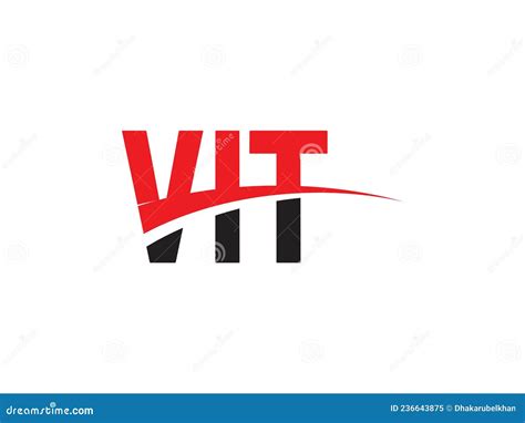 Vit Letter Initial Logo Design Vector Illustration Stock Vector