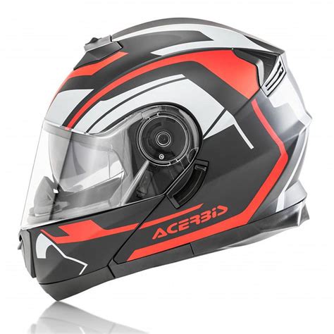 Casco Moto Modulare Acerbis Doppia Visiera Serel Multi Nero Rosso Grigio Vendita Online