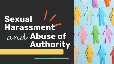 Prevention Of Sexual Harassment And Abuse Of Authority Working