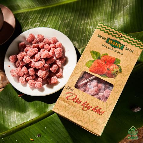 Mứt dâu tây khô gói giấy 200g – Đặc Sản HANY ĐÀ LẠT