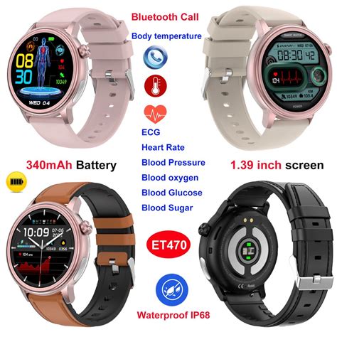 Accuracy IP68 Waterproof ECG Heart Rate Blood Pressure Blood Oyxgen ...