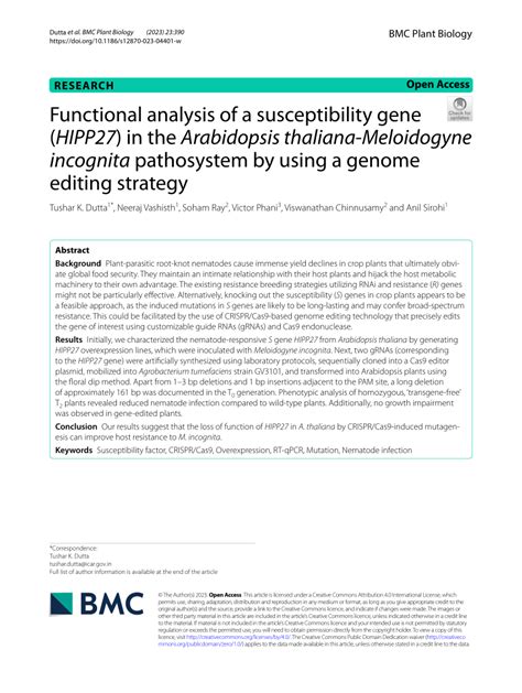 Pdf Functional Analysis Of A Susceptibility Gene Hipp In The