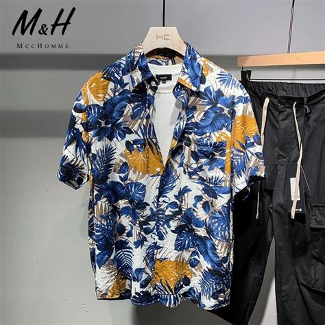 Hawaiian Floral Polo For Men Shopee Philippines