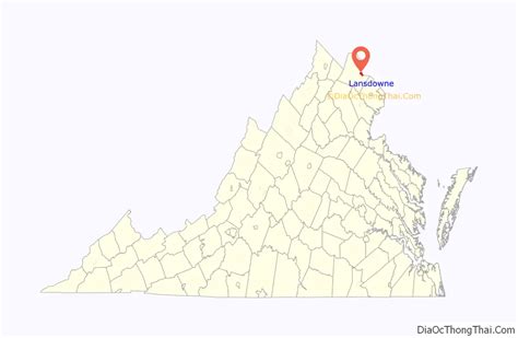 Map of Lansdowne CDP, Virginia - Thong Thai Real