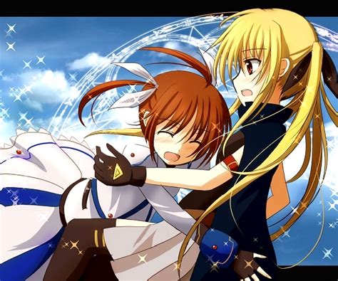 Fate Testarossa Takamachi Nanoha Fate Testarossa And Takamachi Nanoha Lyrical Nanoha And 2