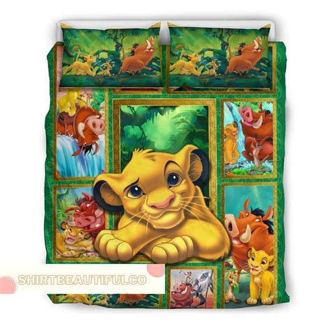 Simba Lion King Bedding Set Lion King Duvet Cover Funny Simba Bedding