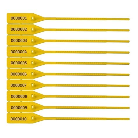 Lacre Para Malote 16 Cm 100 Unidade Cor Amarelo Shopee Brasil