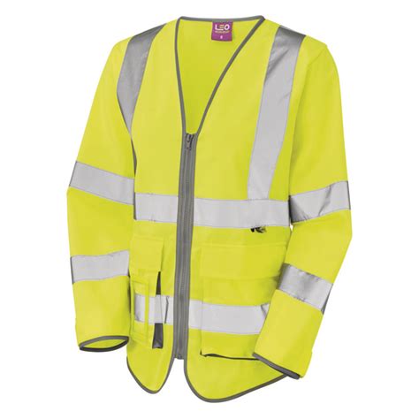 Leo Sl12 Beaworthy Womans Long Sleeve High Vis Vest