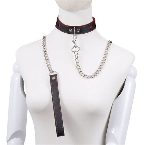 LB Coleira Coração Preto Vermelho Libb Sex Toys Importadora Atacado Sex Shop