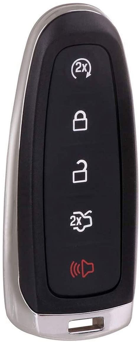 Eccpp Replacement Fit For 5 Buttons Uncut Keyless Entry Remote Control