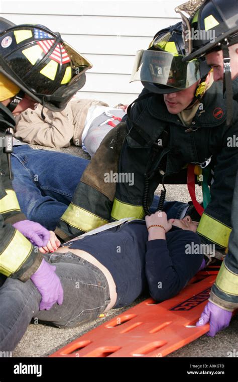 Injury Victim Patient Ambulance Emt High Resolution Stock Photography