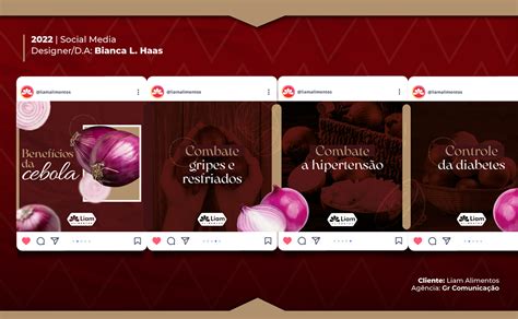 Social Media Liam Alimentos Behance