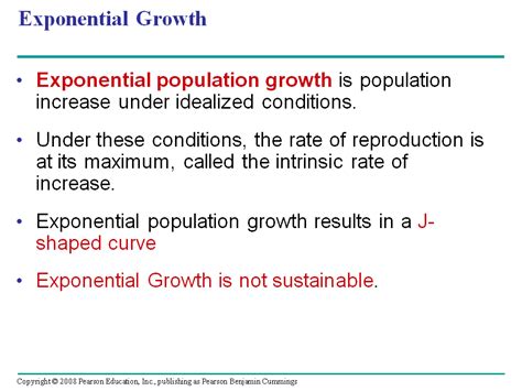 The Exponential Model Describes Population Growth In An Idealized Unlimited Environment